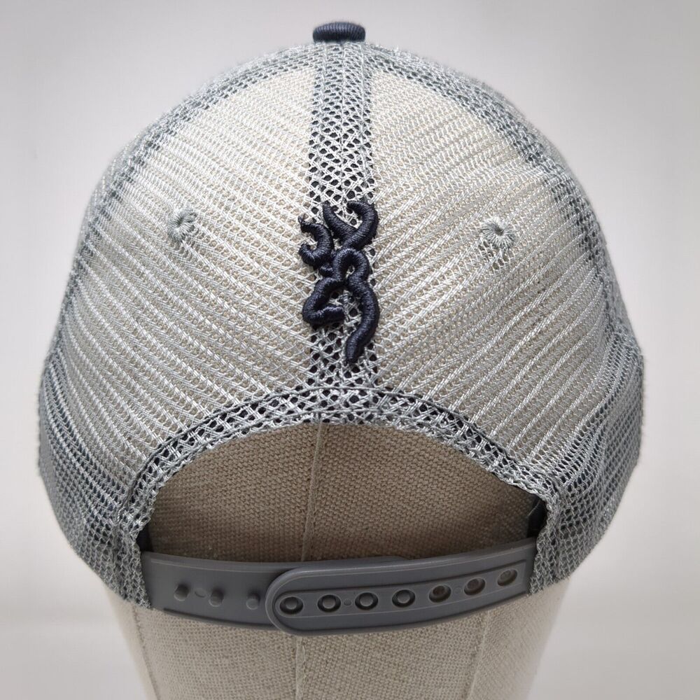 Browning Flag Patch Snapback Trucker Hat Multi On… - image 5